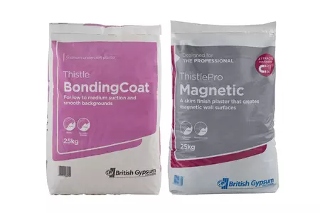 Two Coat Plaster System: Thistle BondingCoat & ThistlePro Magnetic